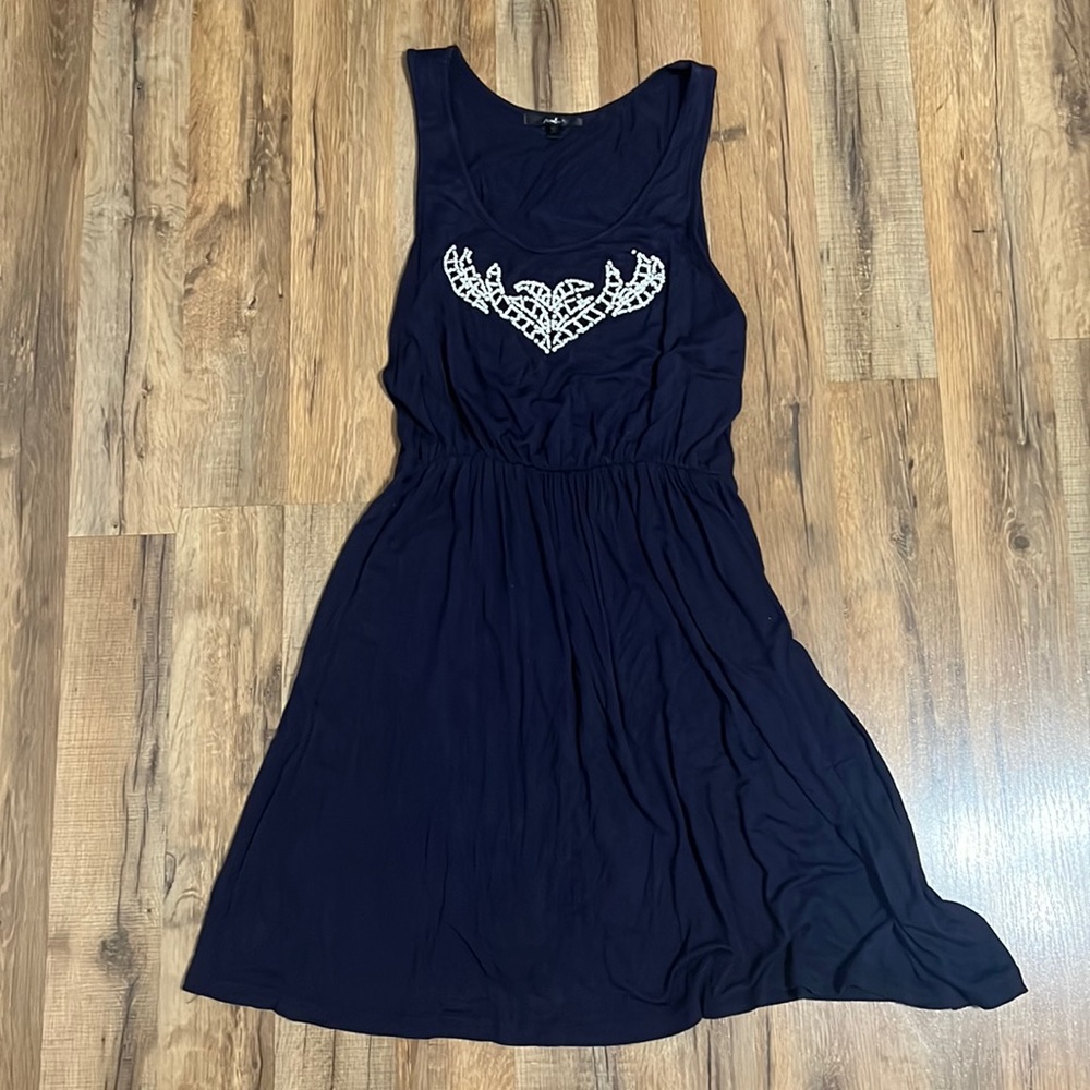 Papaya Navy Blue Dress